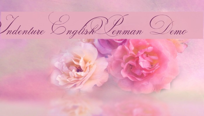 Indenture English Penman Demo Font examples