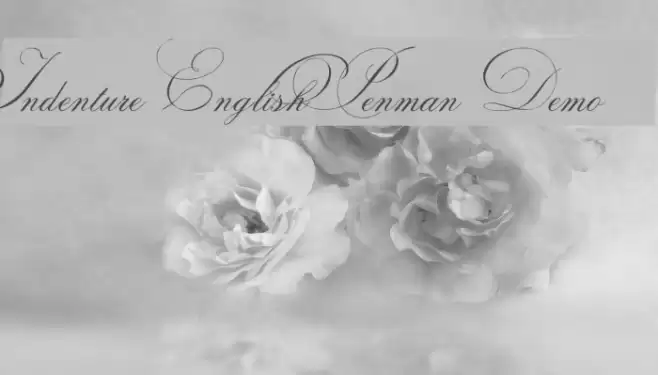 Indenture English Penman Demo Font examples
