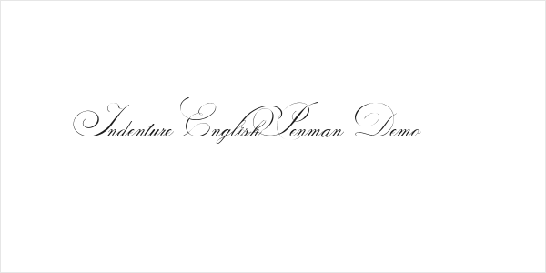 Indenture English Penman Demo Logo