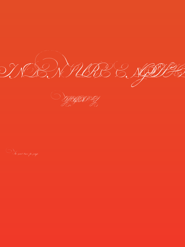 Indenture English Penman Demo Poster