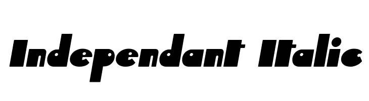 Independant Italic  Free Fonts Download