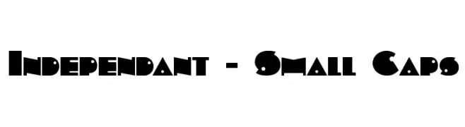 Independant - Small Caps  Frei Schriftart Herunterladen