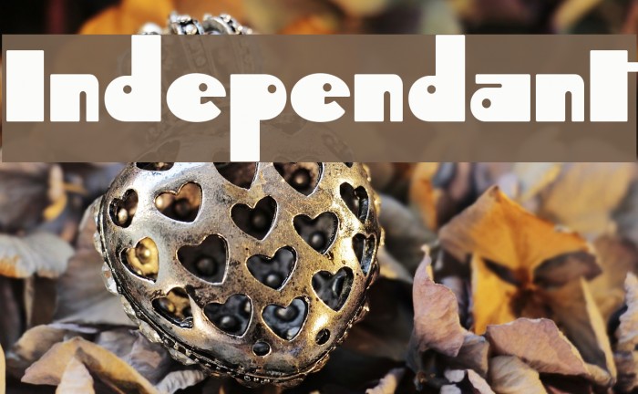 Independant फ़ॉन्ट examples