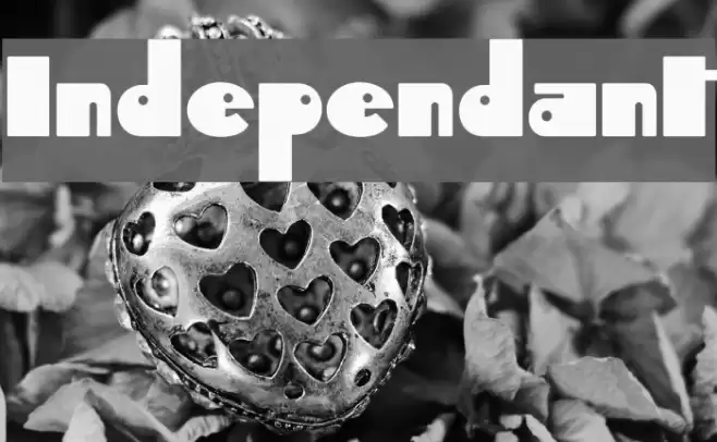 Independant फ़ॉन्ट examples