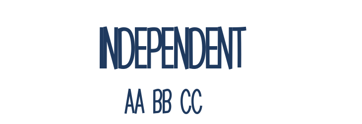 Independent2 Font Preview