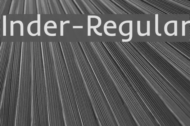Inder-Regular Font examples