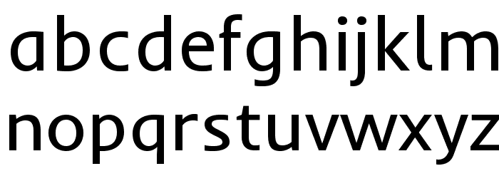 Inder-Regular Font LOWERCASE