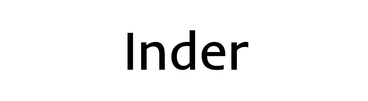 Inder  Frei Schriftart Herunterladen