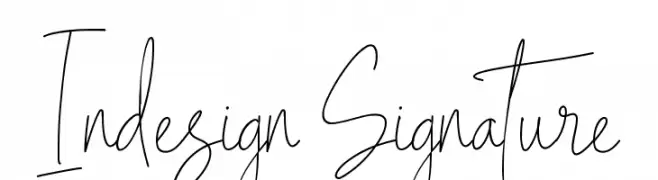 Indesign Signature  नि: शुल्क फ़ॉन्ट्स डाउनलोड
