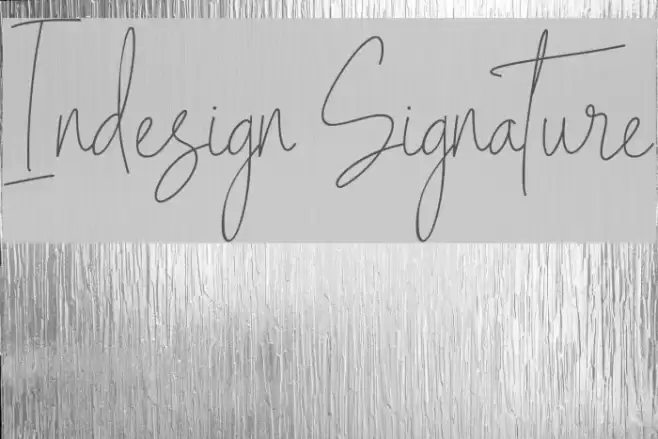 Indesign Signature Font examples