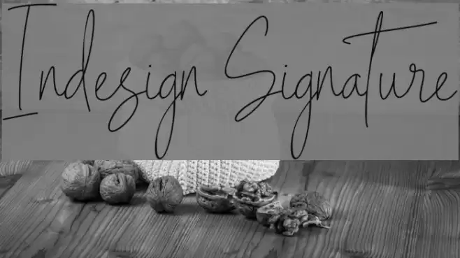 Indesign Signature Font examples