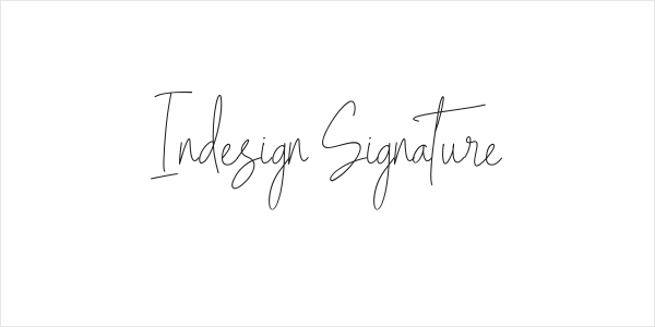 Indesign Signature Logo