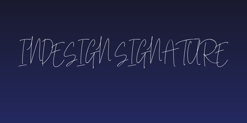 Indesign Signature Social Header