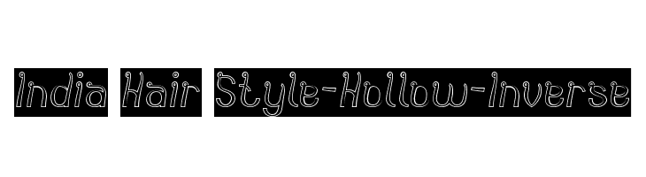 India Hair Style-Hollow-Inverse  Descarca Fonturi Gratis