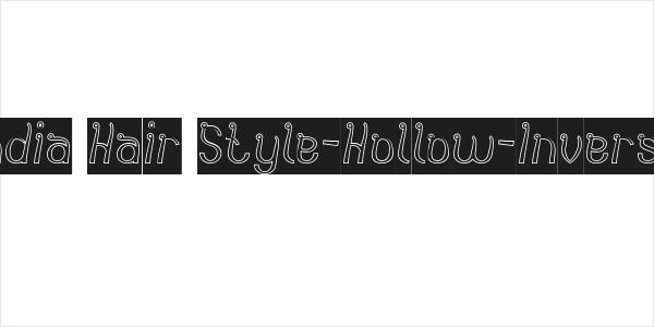 India Hair Style-Hollow-Inverse Logo