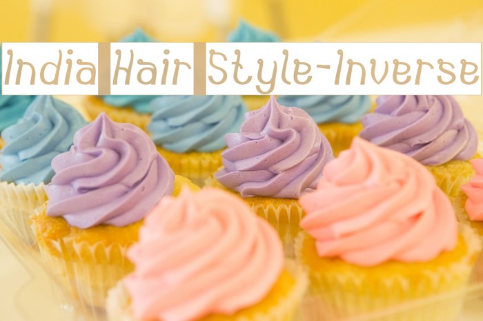 India Hair Style-Inverse Font examples