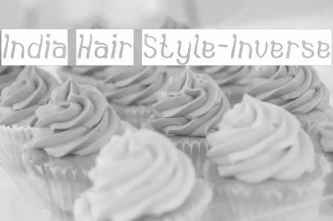 India Hair Style-Inverse Font examples