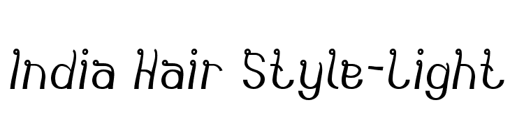India Hair Style-Light  font caratteri gratis