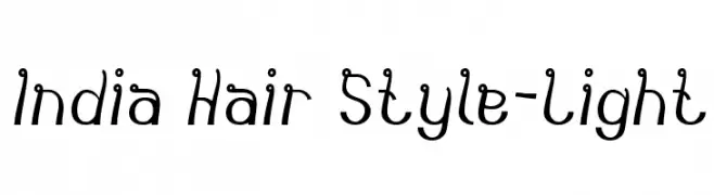 India Hair Style-Light  Скачать бесплатные шрифты