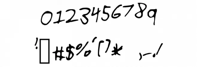 IndiaBlaze Font OTHER CHARS