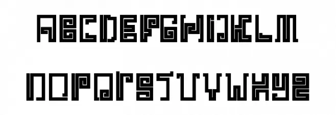 IndiaSnakePixelLabyrinthGam-Bol 字体 大写