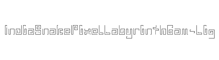 IndiaSnakePixelLabyrinthGam-Lig Font