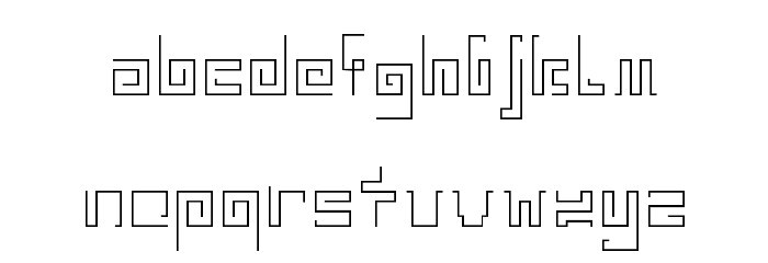IndiaSnakePixelLabyrinthGam-Lig Font LOWERCASE