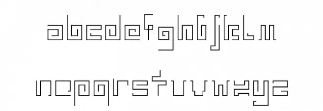 IndiaSnakePixelLabyrinthGam-Lig خط أحرف صغيرة