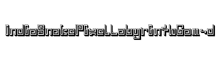 IndiaSnakePixelLabyrinthGam-d Font