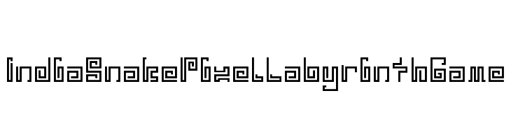 IndiaSnakePixelLabyrinthGame  font caratteri gratis