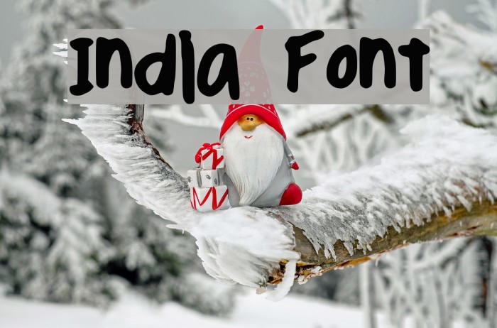 India Font examples