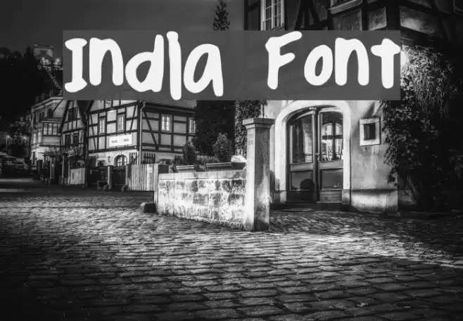 India Font examples