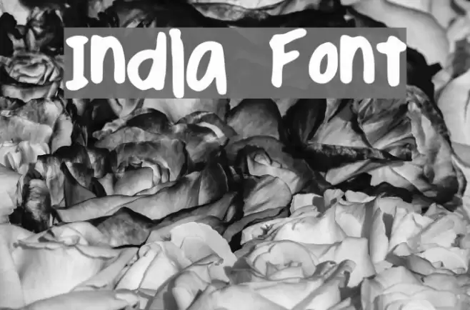 India Font examples