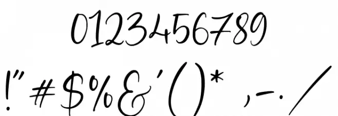 Indian Feather Font OTHER CHARS