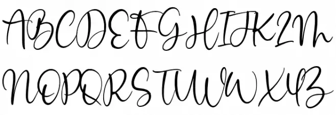 Indian Feather Font UPPERCASE
