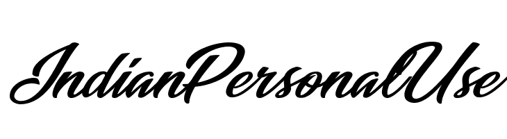 Indian Personal Use  Frei Schriftart Herunterladen