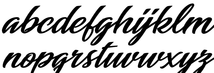 Indian Personal Use Font LOWERCASE