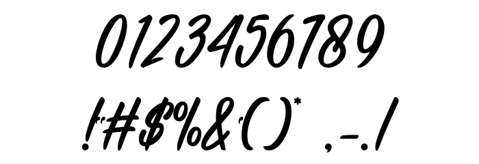 Indian Roller Font OTHER CHARS