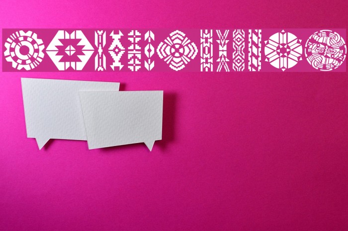 IndianDesigns Font examples
