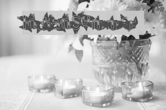 IndianSummer Font examples