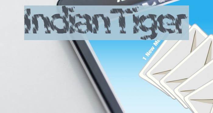 IndianTiger Font examples