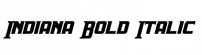 Indiana Bold Italic  नि: शुल्क फ़ॉन्ट्स डाउनलोड
