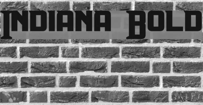Indiana Bold Font examples