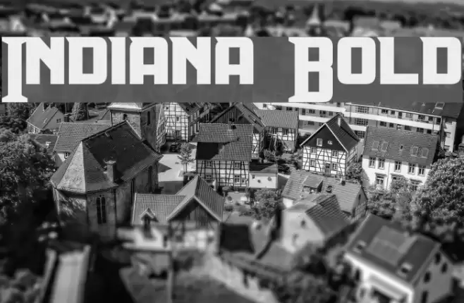 Indiana Bold Font examples