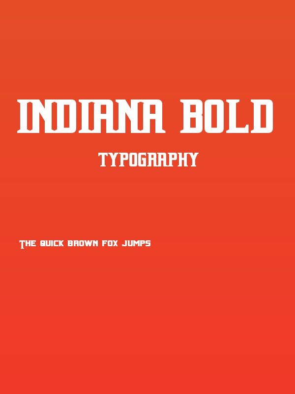 Indiana Bold Poster