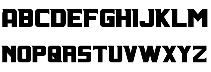Indiana Bold フォント 小文字