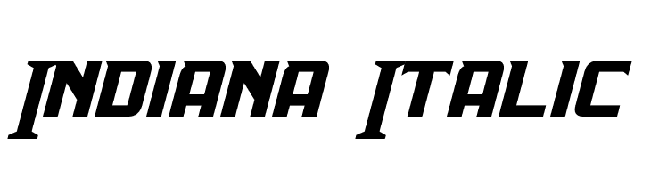 Indiana Italic Font