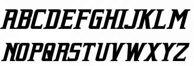 Indiana Italic Schriftart Groß