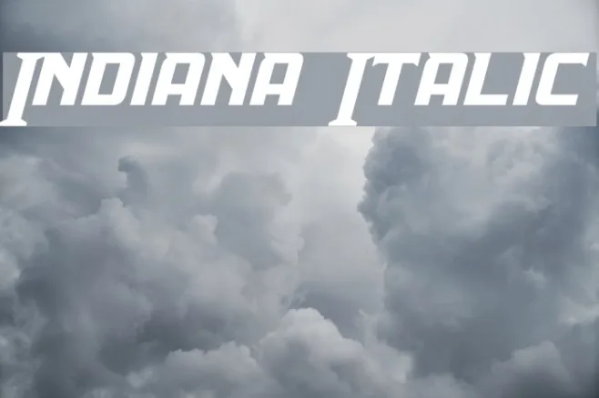 Indiana Italic Example 1