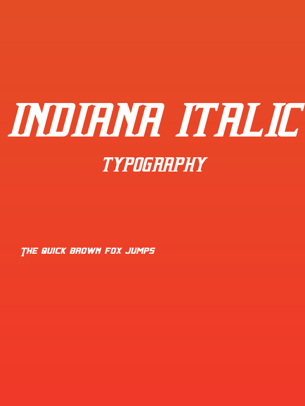 Indiana Italic Poster